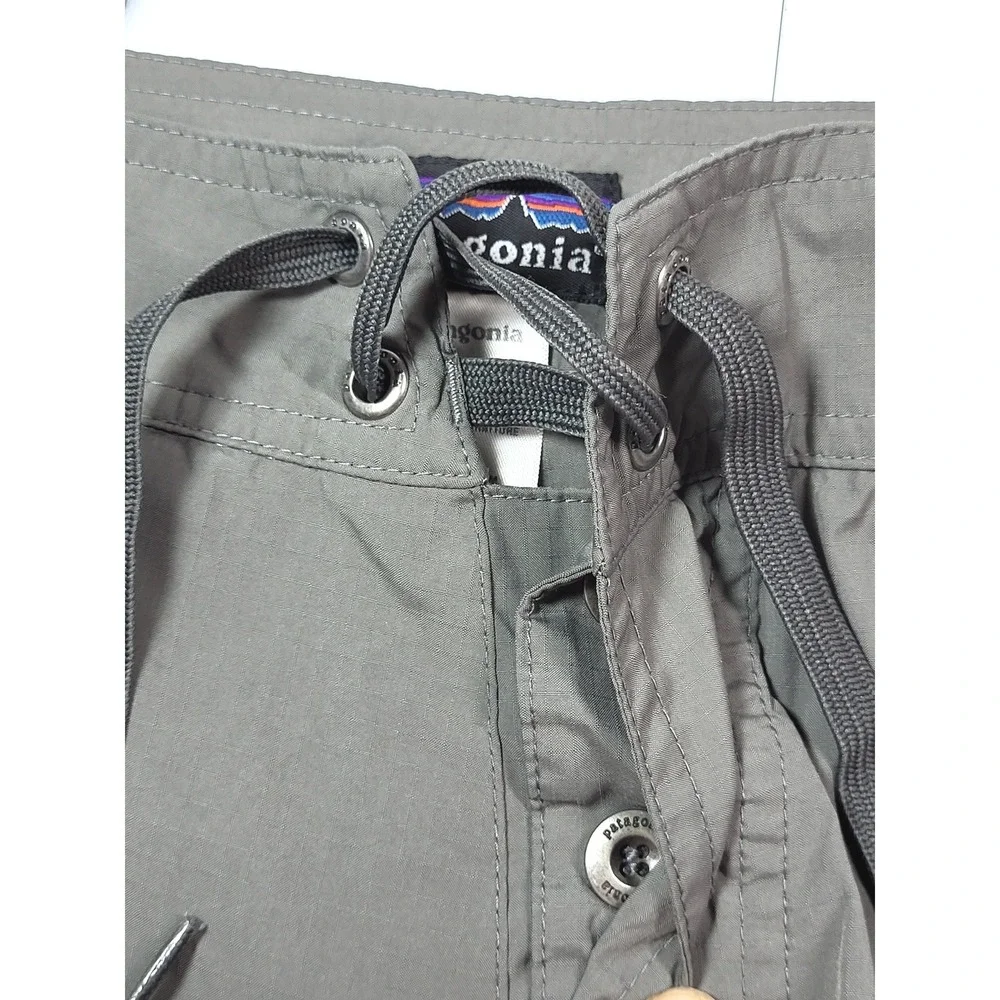 Patagonia Mens Board Shorts Grey Ripstop Surf Trunks 32 Outdoor Gorpcore Travel